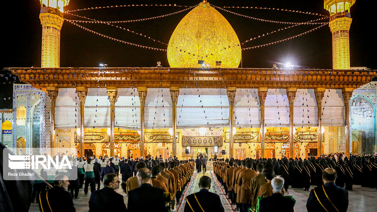 شیراز میں شاہچراغؑ حملے کے شہداء کی نماز جنازے کی ادائیگی کے مناظر